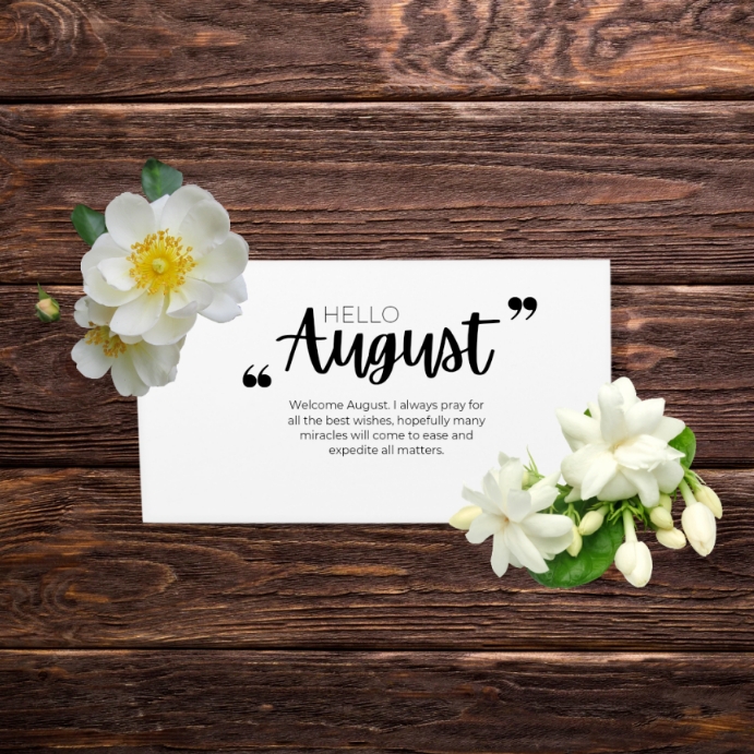 August Poster Template Design PosterMyWall
