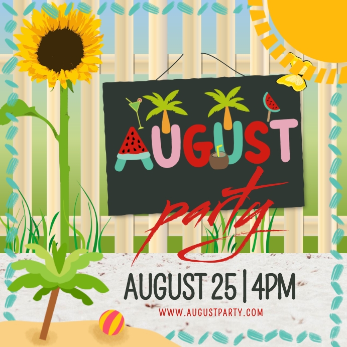 Copy of August Template | PosterMyWall