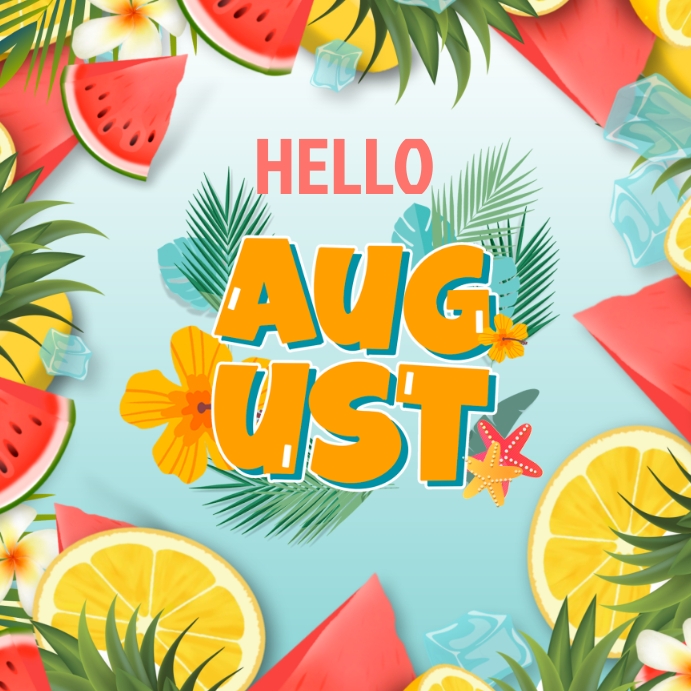 August Template PosterMyWall