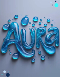 Aura Flyer (US Letter) template