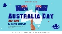 Australia Day Children's Event Video Banner Ikhava Yevidiyo ye-Facebook (16:9) template