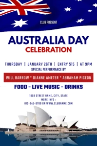 australia day Plakkaat template