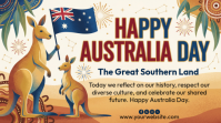 Australia Day Digital Display (16:9) template