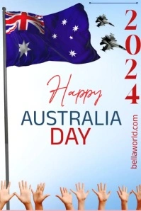 Australia day Poster template