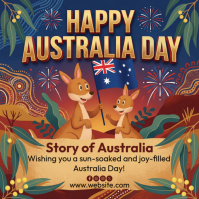 Australia Day Publicación de Instagram template