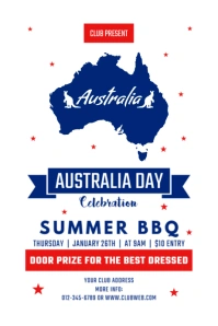 australia day Poster template