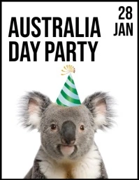 Australia Day party Flyer (US Letter) template