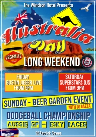 Australia Day Poster A1 template