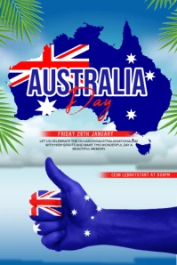 Australia day poster template