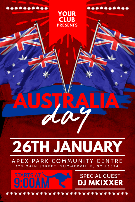 Australia Day Poster Template | PosterMyWall