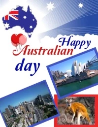 Australian day Flyer (US Letter) template