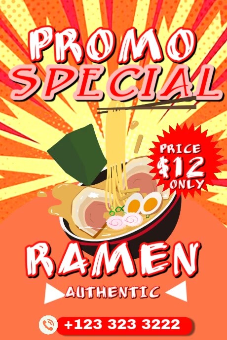 Authentic Ramen, Pure Flavor Joy Iphosta template