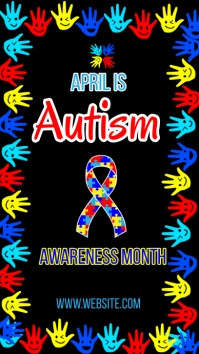 autism awareness day,autism awareness month Instagram-verhaal template