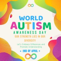 Autism Awareness Day Publicação no Instagram template