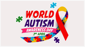 白色 Autism Awareness Twitter 帖子 Template