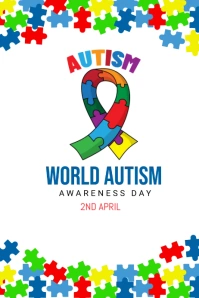 Autism Awareness Day Template Poster