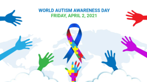 白色 Autism Awareness Twitter 帖子 Template