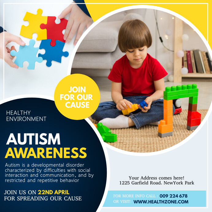 Autism awareness flyer, World Autism Day Template PosterMyWall Autism awareness flyer, World Autism Day Template PosterMyWall