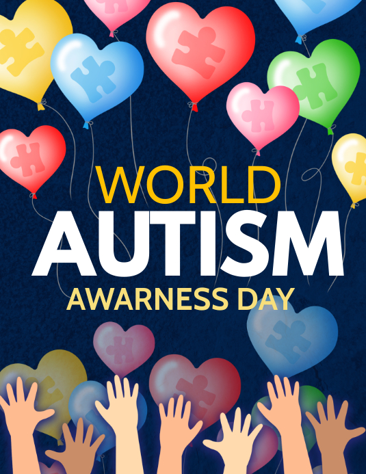 Autism Awareness flyers Template PosterMyWall