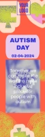 autism day celebration design Banner 2' × 6' template