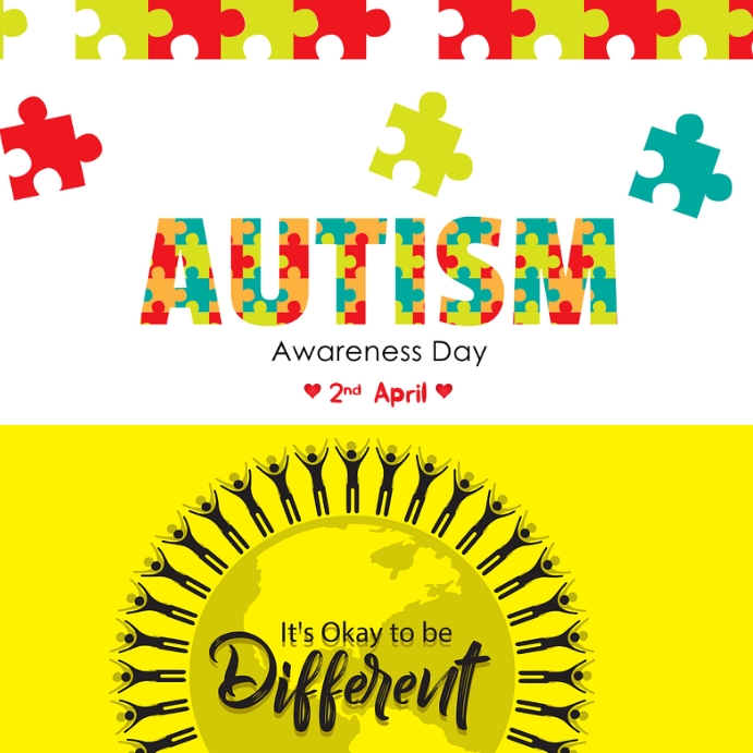 Autism Templete Free Autism Templates Pattern Autism Awareness Day Logo Design Vector