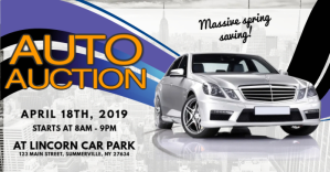 Auto Auction Flyer Facebook-Anzeige template