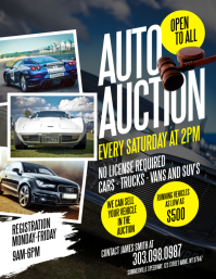 template auction flyer auto poster cars car posters event templates customize letter postermywall