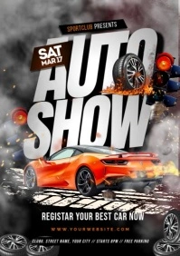 Auto Car show A4 template