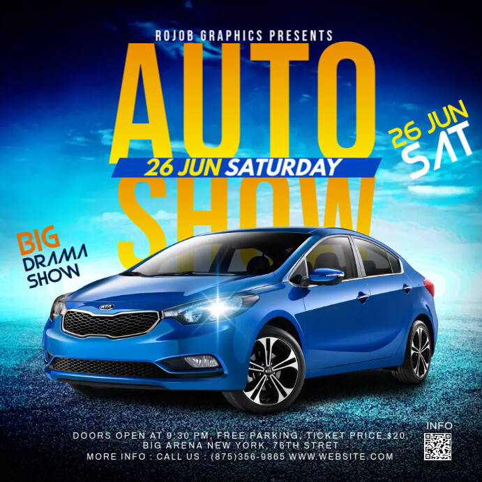 Auto Car Show Template | PosterMyWall