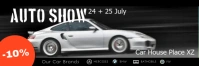 Auto Car Show Discount garage Automobile Sale แบนเนอร์ 2' × 6' template