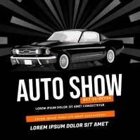 Auto car show video design instagram Square (1:1) template