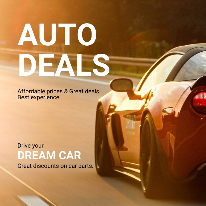 Auto Deals Add Template | PosterMyWall