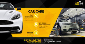 Auto Detailing Services Ad Изображение, которым поделились на Facebook template
