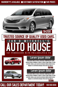 car dealer flyer template