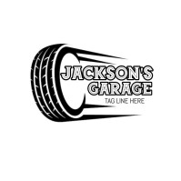 Auto Garage Logo Black Square (1:1) template