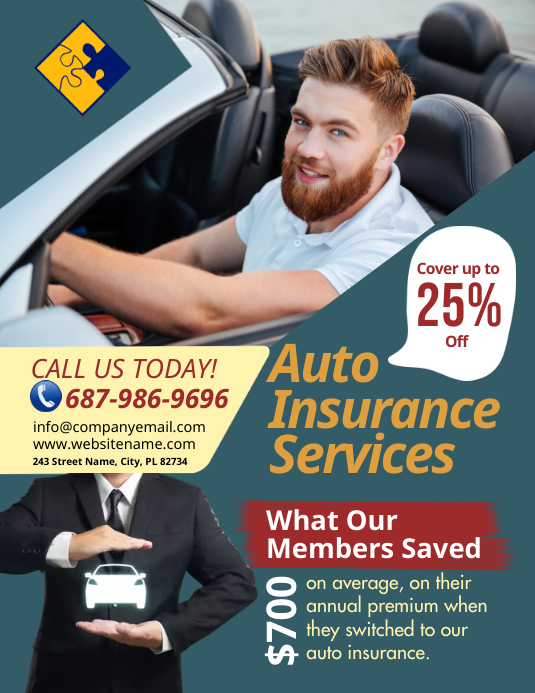 Auto Insurance Services Flyer Template | PosterMyWall
