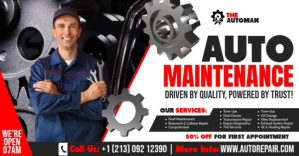 Sort Auto Maintenance Services Gambar Bersama Facebook Template