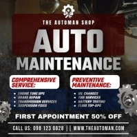 Auto Maintenance Services Instagram Post template