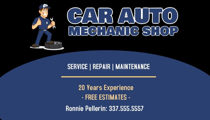 Szablonu Wizytowki Firmy Auto Mechanik Postermywall Szablonu Wizytowki Firmy Auto Mechanik Postermywall