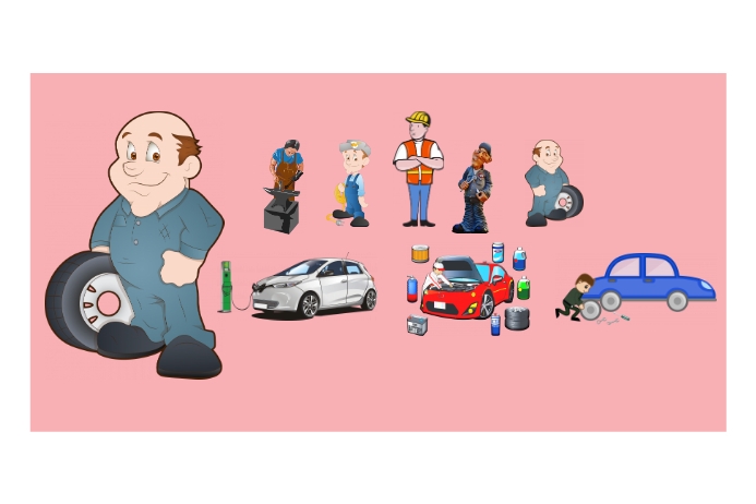 auto mechanic โปสเตอร์ template