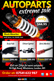customizable design templates for auto parts postermywall flyers for motor sale