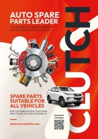 Auto Parts Flyer Template A4