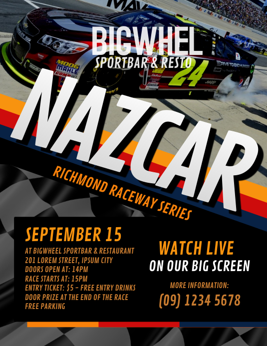 Auto Racing Flyer Template | PosterMyWall