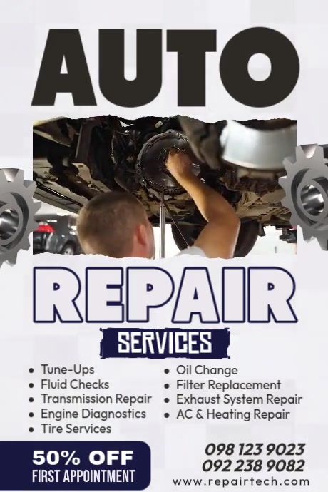 Auto Repair Ads Template | PosterMyWall