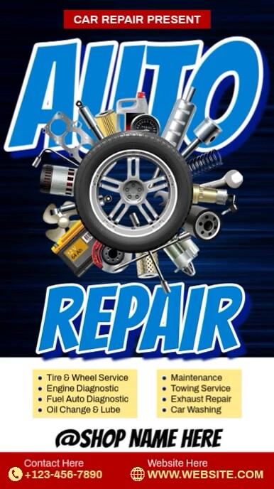Brake Replacement Ad Examples Auto Repair Ads Template | PosterMyWall