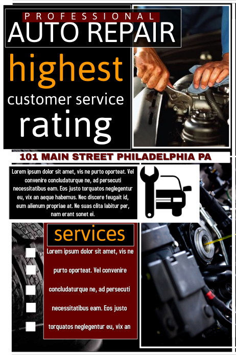 Auto Service Electrical Poster.pdf Auto Repair Template | PosterMyWall