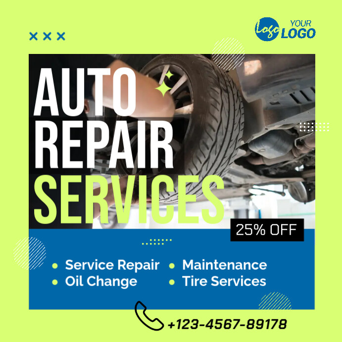 Auto Repair Service Ad Template | PosterMyWall