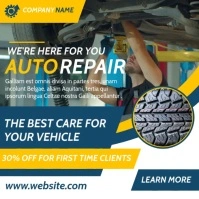 auto repair services car mechanic instagram p template