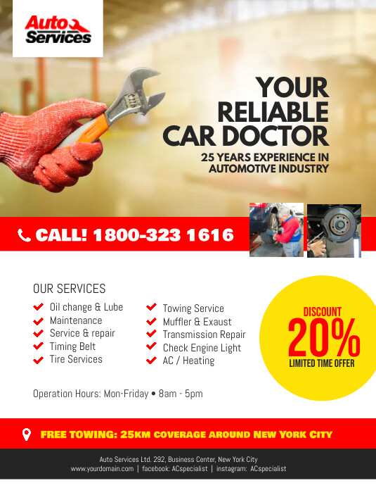 Customize 1,770+ Car Service Flyer Templates | PosterMyWall