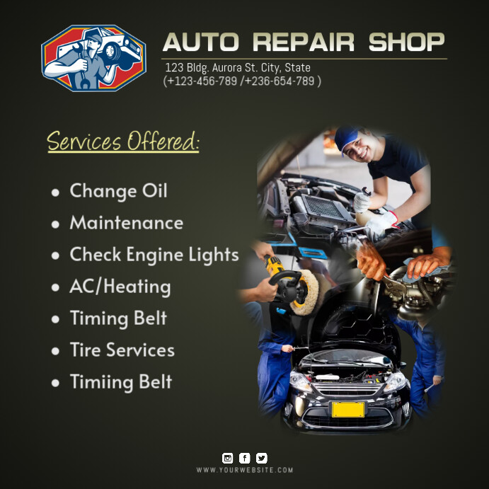 auto repair shop ads Template | PosterMyWall